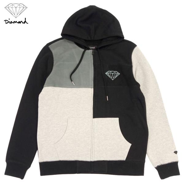 Diamond SUPPLY CO./ダイヤモンドサプライ クレイジーパターン プルオーバーパーカー...