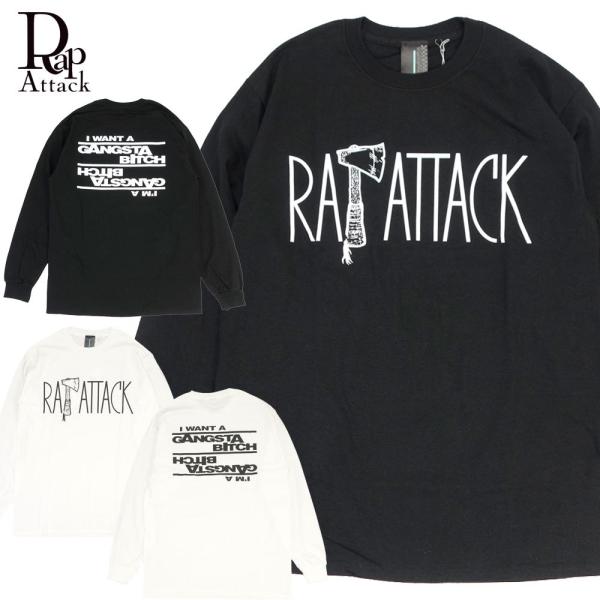 Rap Attack/ラップアタック 長袖 Tシャツ ロンT ロングスリーブ/Gangsta Bit...