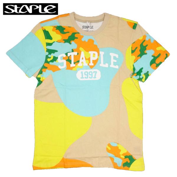 STAPLE/ステイプル Tシャツ 半袖/CAMO LOGO TEE 2104C6499/パステルカ...