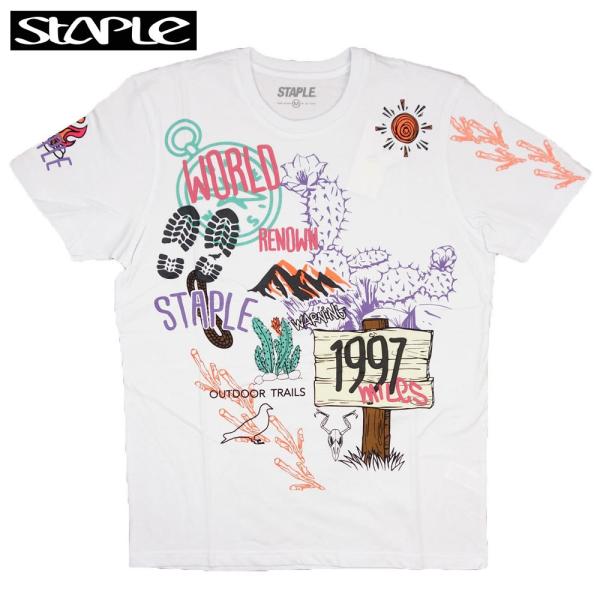 STAPLE/ステイプル Tシャツ 半袖/TRAILS AOP TEE 2105C6562/ストリー...