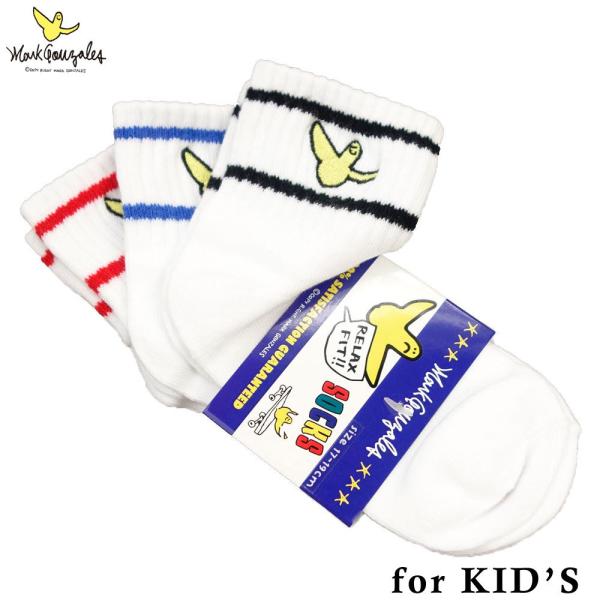 MARK GONZALES / マークゴンザレス KID'S キッズ MG 3Pソックス 靴下 2Y...