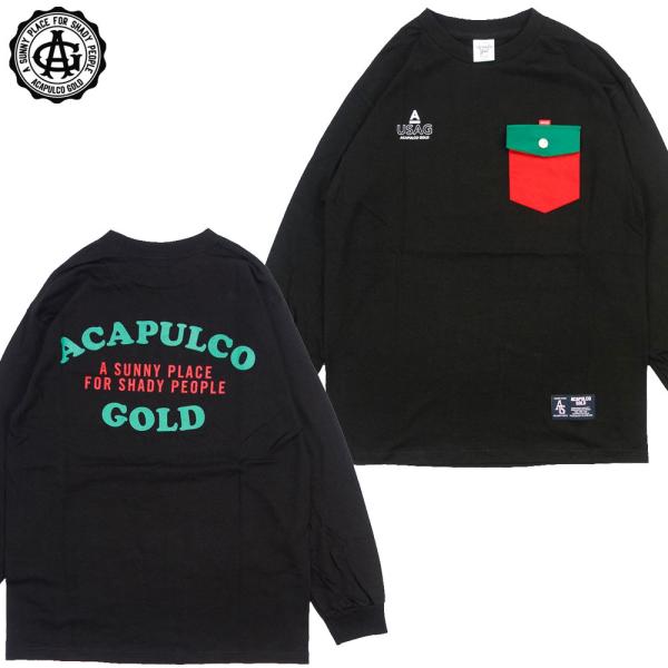 Acapulco Gold/アカプルコゴールド Tシャツ 長袖 ロンT/SNAP BUTTON PO...