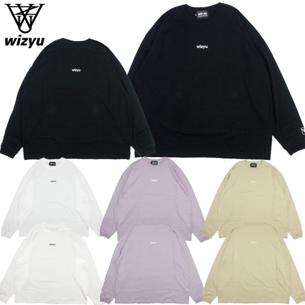 WIZ YU/ウィズユー 長袖Tシャツ ロンT ビッグシルエット/MINI LOGO SILHOUE...