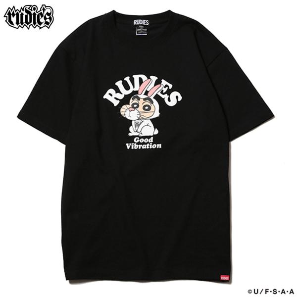 RUDIE'S/ルーディーズ ルーディーズ ×クレヨンしんちゃん ラビット コラボ Tシャツ 半袖/...