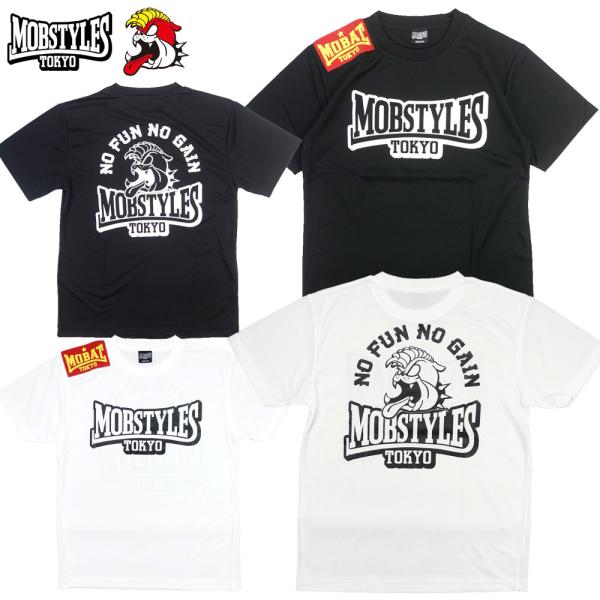 MOBSTYLES/モブスタイル ロゴ Tシャツ 半袖 ドライメッシュ/MOB LOGO DRY T...