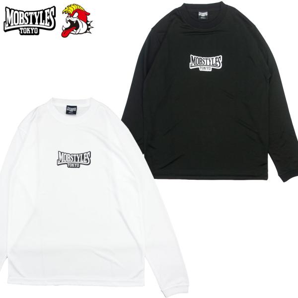 MOBSTYLES/モブスタイル Tシャツ 長袖 ロンT ドライメッシュ/Small Logo Dr...