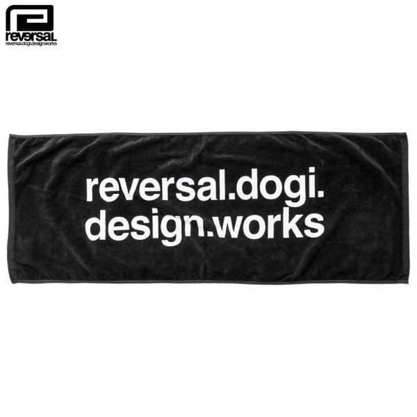 reversal/リバーサル スポーツタオル/BLACK LOGO SPORTS TOWEL rvb...