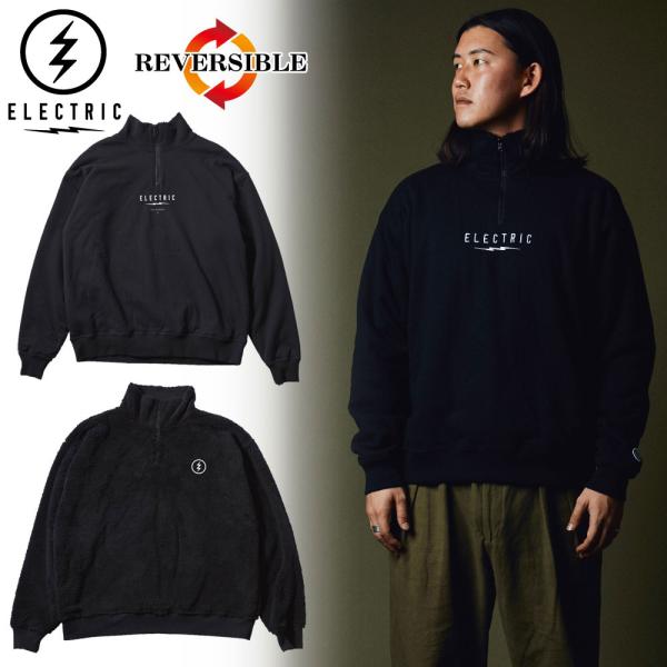 ELECTRIC /エレクトリック ハーフジップ スウェット リバーシブル ボア/REVERSIBL...
