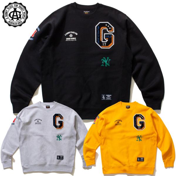 Acapulco Gold/アカプルコゴールド｜クルースウェット/APPLIQUE CREWNECK...