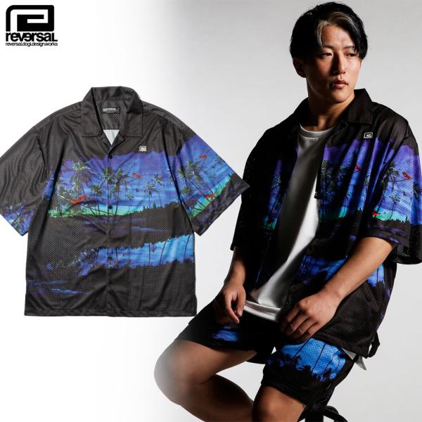 reversal/リバーサル｜ドライメッシュ 半袖シャツ/RESORT DOT MESH SHIRT...
