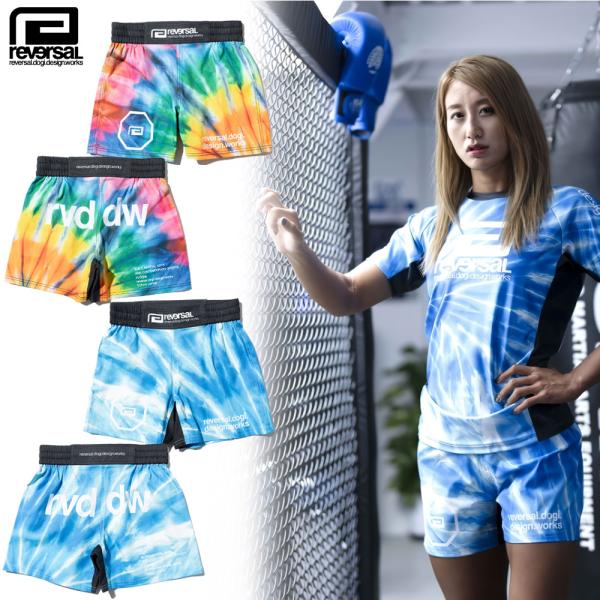 reversal/リバーサル｜ レディース ハーフパンツ ファイトショーツ/TIE DYE FIGH...