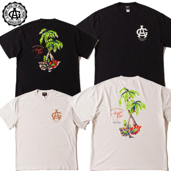 Acapulco Gold/アカプルコゴールド｜Tシャツ 半袖 オーバーサイズ/PALM TREES...