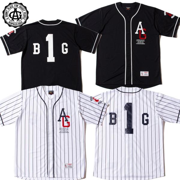 Acapulco Gold/アカプルコゴールド｜メッシュ ベースボールシャツ 半袖/B1G BASE...