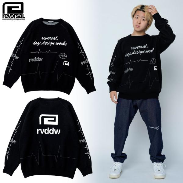 reversal/リバーサル｜クルーネック ニット セーター/ECG HIGH GAUGE KNIT...