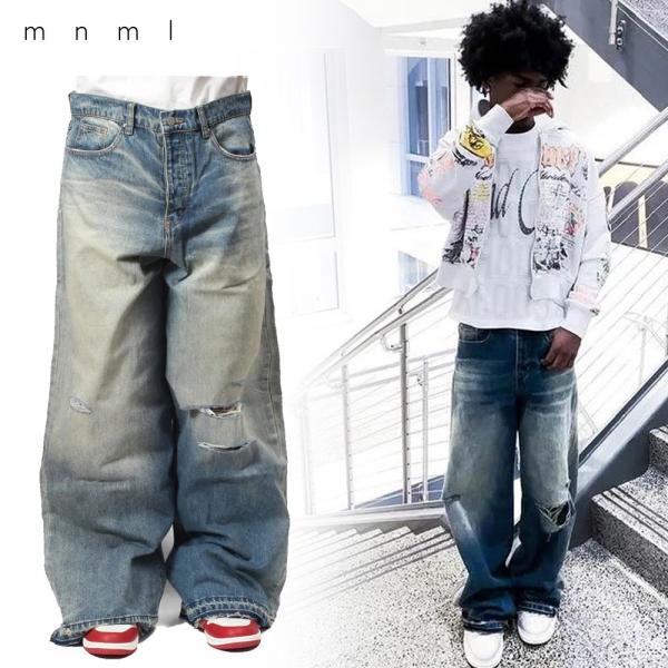 mnml/ミニマル｜バギー デニムパンツ/BAGGY RAVE DENIM 24ML-AW121D｜...