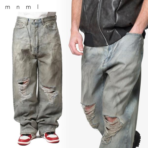 mnml/ミニマル｜バギー デニムパンツ/ULTRA BAGGY DESTROYED DENIM 2...