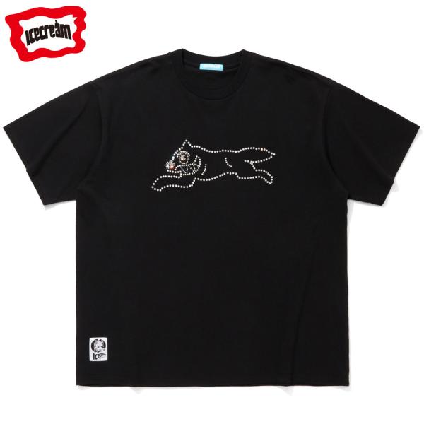 ICECREAM/ アイスクリーム｜Tシャツ 半袖 ラインストーン/RHINESTONE COTTO...