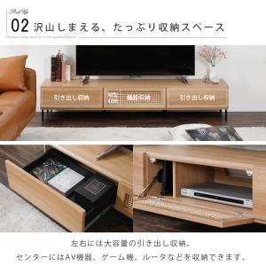 テレビボード オーク調 ローボード おしゃれ ...の詳細画像4