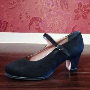 ＜オスーナ＞フラメンコシューズ(プロA）ワンベルト・スエード