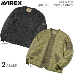 AVIREX◇キルティングジャケット/L/ポリエステル/BEG/6172129