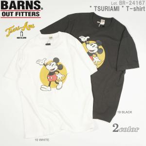 バーンズ BR-24167 "Mickey Mouse 吊り編み Tシャツ" (BARNS OUTFITTERS) BR-24167｜flamingosapporo