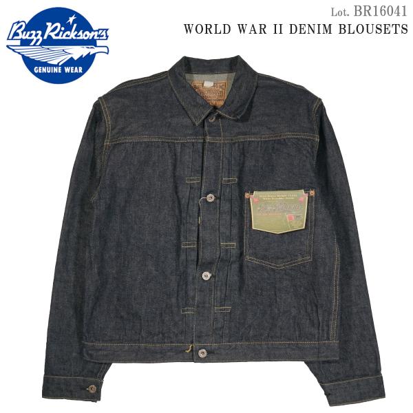 BR16041 バズリクソンズ &quot;大戦モデル 13.6oz.デニムジャケット&quot; (BUZZ RICK...