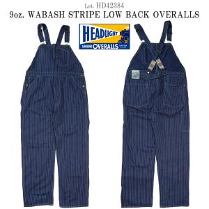 HD42384 ヘッドライト HEADLIGHT "9oz. WABASH STRIPE LOW BACK OVERALLS" (SUGAR CANE) HD42384｜flamingosapporo