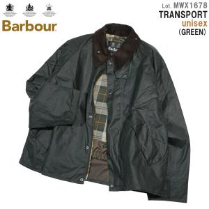 MWX1678 バブアー Barbour "TRANSPORT トランスポート ワックス コットン (ショート ブルゾン)" ユニセックス MWX1678｜flamingosapporo