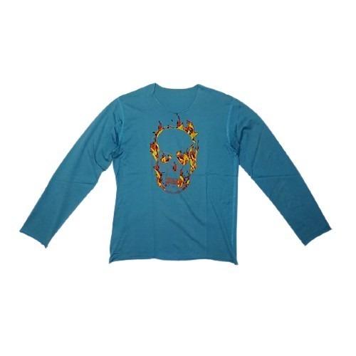 Lucien pellat-finet ルシアンペラフィネ スカルロゴ ロンT サイズM  メンズ ...