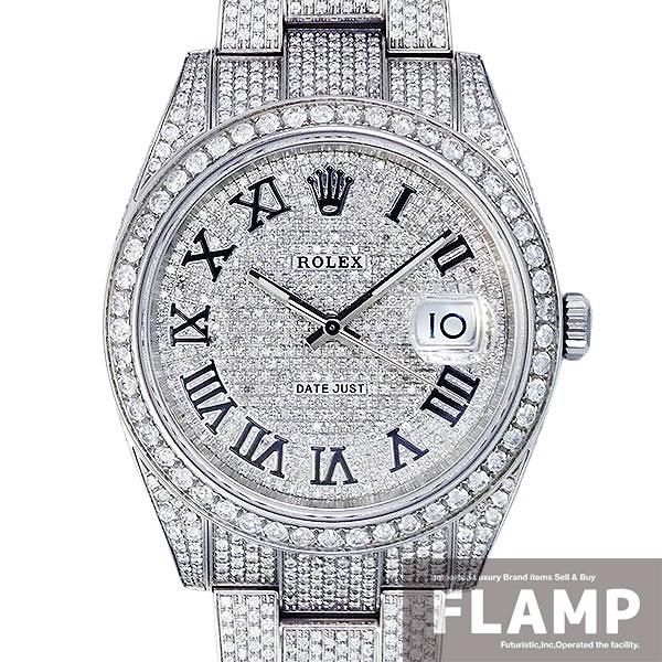 ROLEX ロレックス デイトジャスト41 アフターダイヤセッティング 126300 自動巻き カス...