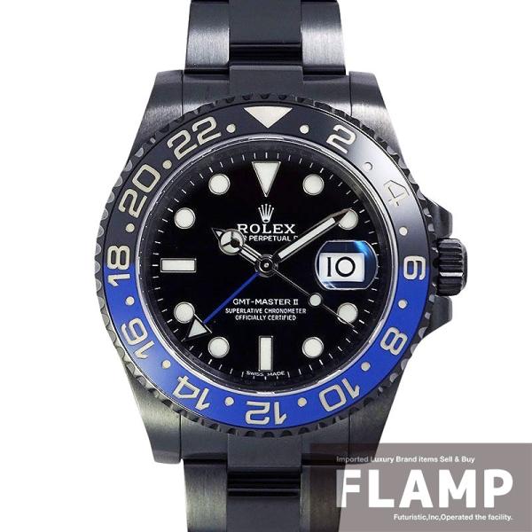 ROLEX ロレックス GMTマスターII 116710BLNR ランダム番 DLCコーティングカス...