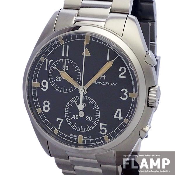 HAMILTON ハミルトン カーキ パイロット クロノグラフ H765220 クォーツ メンズ 腕...