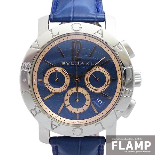 BVLGARI ブルガリ ブルガリブルガリ クロノグラフ BB42SLCH メンズ 腕時計【中古】