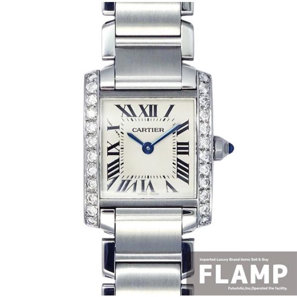 Cartier カルティエ タンクフランセーズSM W51008Q3 アフターダイヤモンド クォーツ...