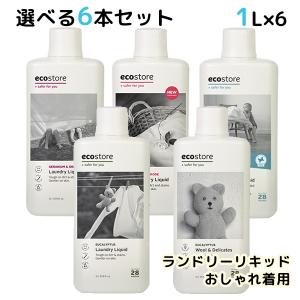 選べる6本セット ecostore ランドリーリキッド おしゃれ着用 1L エコストア（MASH）/海外×｜flaner-y