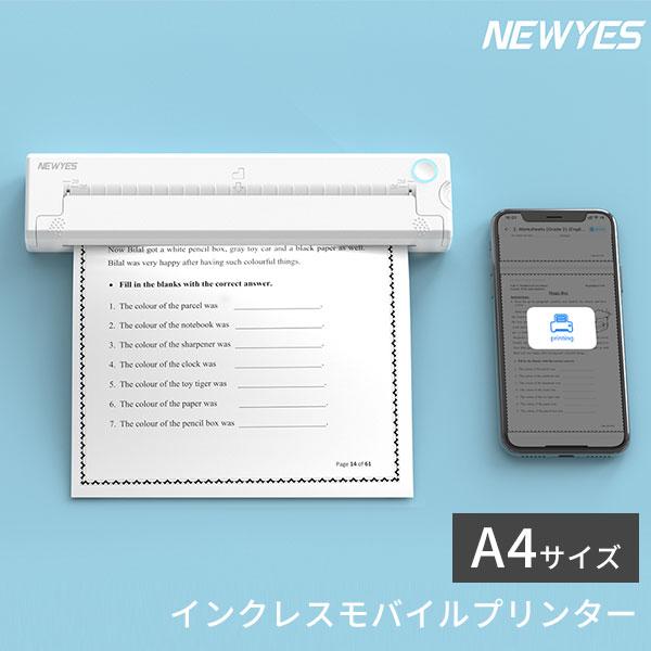 NEWYES LD0801 ポータブルワイヤレスミニプリンター インクレスモバイルプリンター（BRD...