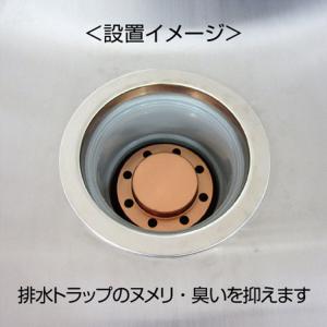 純銅製 銅トラップ シンク排水管のぬめりを抑え...の詳細画像1