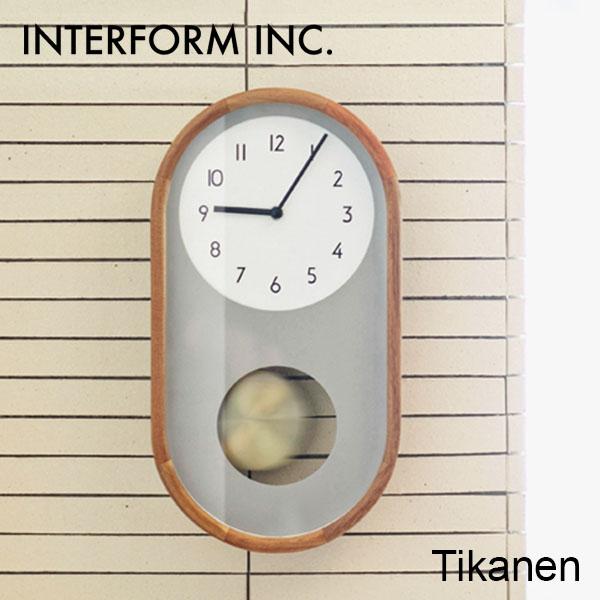 壁掛け時計 振り子時計 Tikanen ティーカネン CL-4443 ウォールクロックインターフォル...