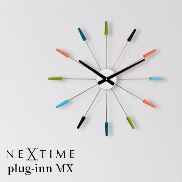 NEXTIME plug-inn MX｜プラグイン ミックス ウォールクロック/電池おまけ付