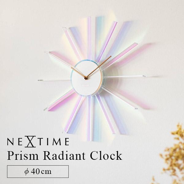 壁掛け時計 NEXTIME Prism Radiant Clock ネクスタイム プリズム ラディア...