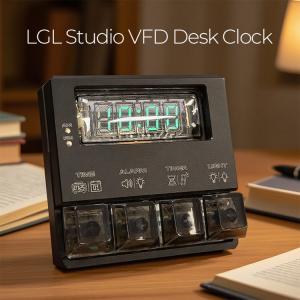 置き時計 デジタル レトロ LGL Studio VFD Desk Clock｜DETAIL デスク クロック 時計 卓上 サイバー インダストリアル ニキシー管
