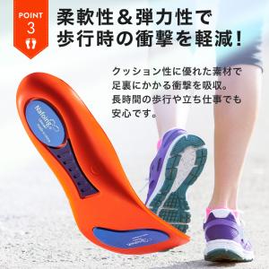 インソール 衝撃吸収 中敷き 偏平足 疲れない...の詳細画像4