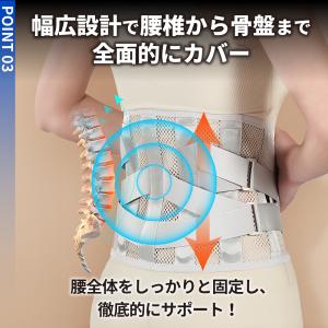 腰痛ベルト コルセット 腰サポーター 腰痛サポ...の詳細画像5