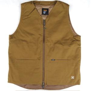 BLUCO（ブルコ） OL-35-012 V NECK DUCK VEST 3色(BLACK/BROWN