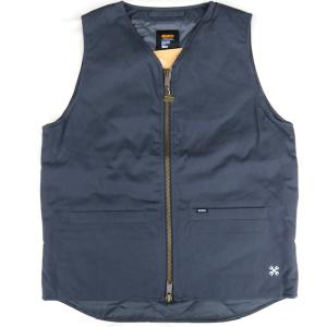 BLUCO（ブルコ） リブカラーベストプリマロフト キルティング 中綿 145