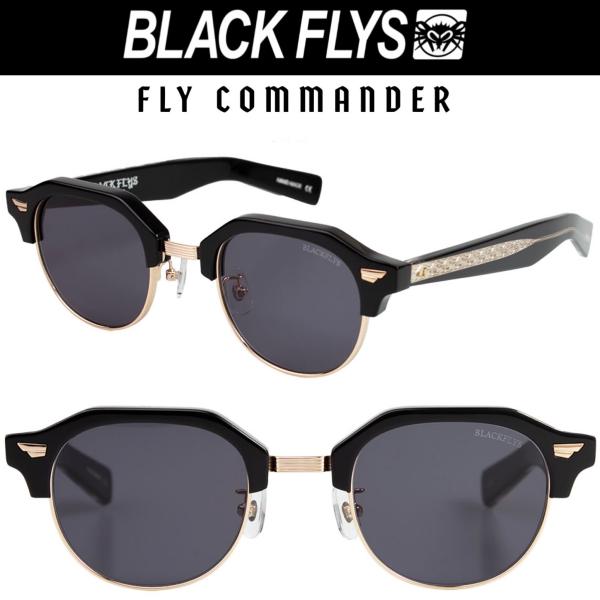 グレーレンズ ブラックフライ サングラス BlackFlys FLY COMMANDER BLACK...
