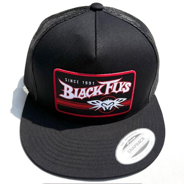 ブラックフライ FLY GTO PATCH TRUCKER スナップバック メッシュキャップ ブラッ...