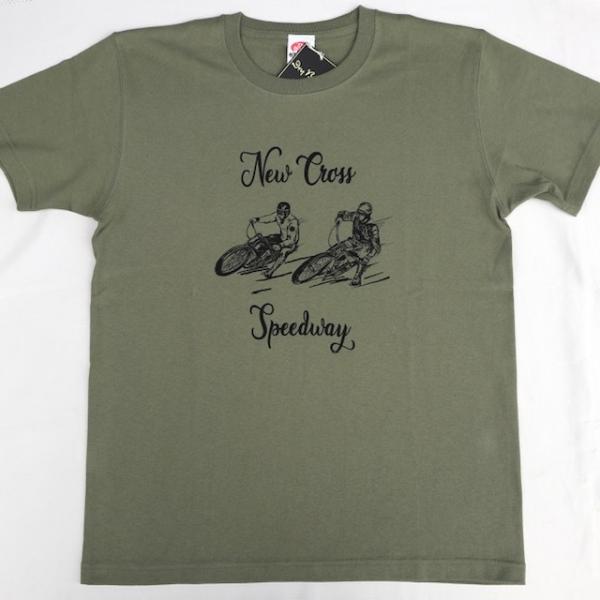 Lサイズ DryBones NEW CROSS SP Tシャツ オリーブ色 ドライボーンズ　カフェレ...