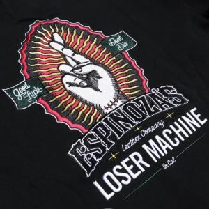 Mサイズ LOSER MACHINE LMC X ESPINOZAS 刺繍 ヘビーウェイト スウェットパーカー 黒色 ルーザーマシーン｜flashcadillackustom