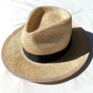 HERMES 美品 エルメス パナマハット サイズ56 ベージュ シルバー金具  